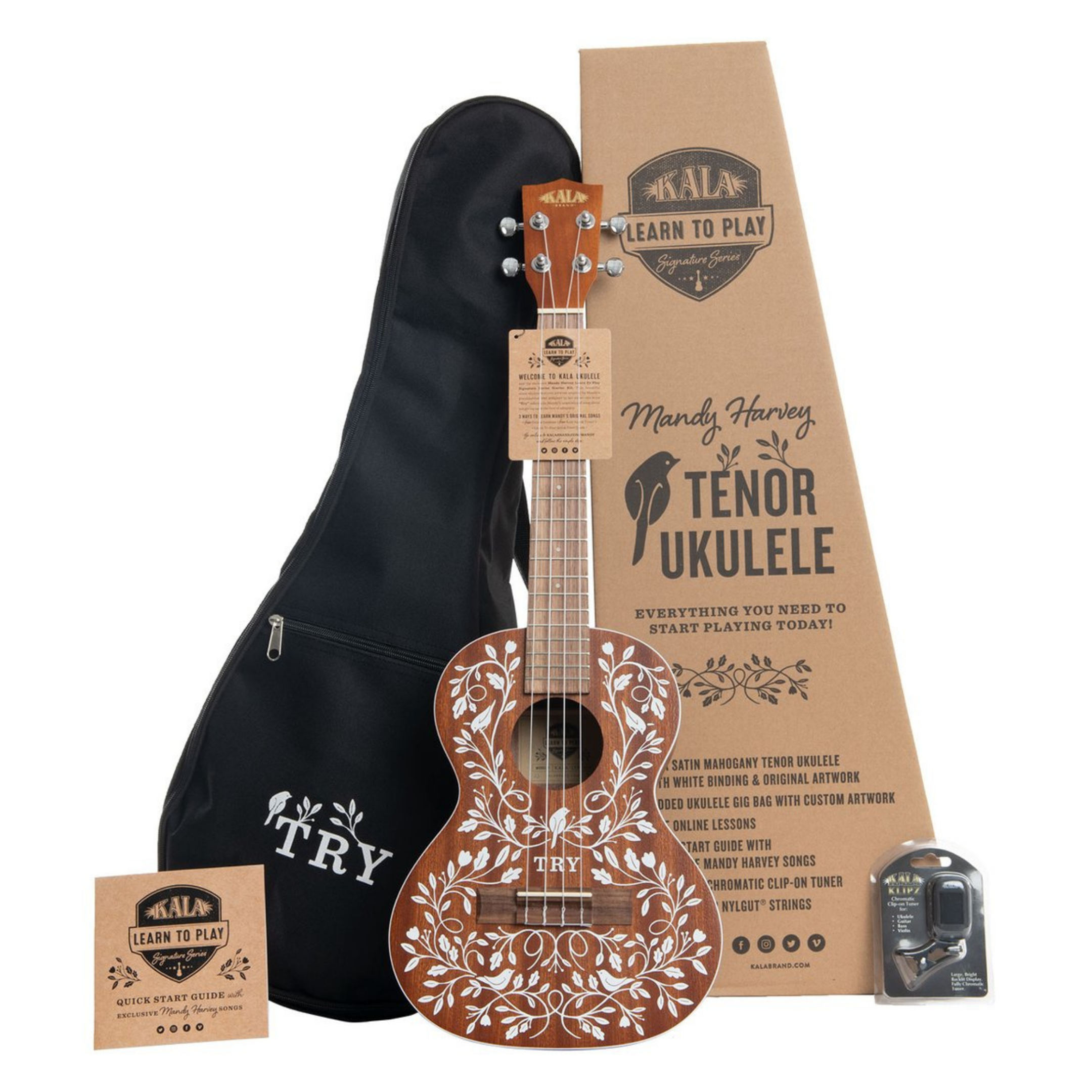 Kala LTP-MH Mandy Harvey Learn to Play Signature Series Tenor Ukulele - Palen Music