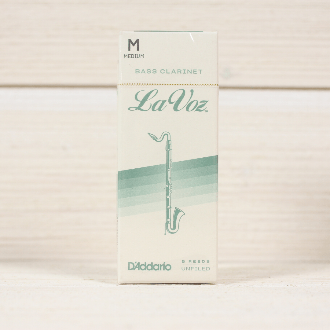 La Voz Bass Clarinet Reeds Medium Hard - Box of 5 - Palen Music