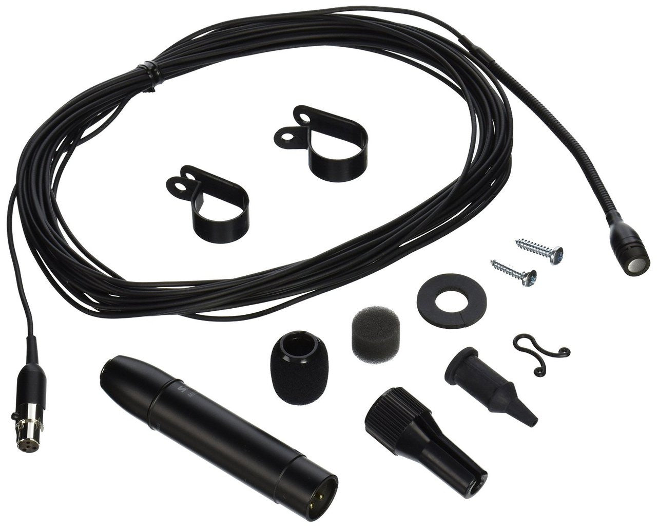 Shure MX202B/C Microflex Overhead Cardioid Microphone (Black) - Palen Music