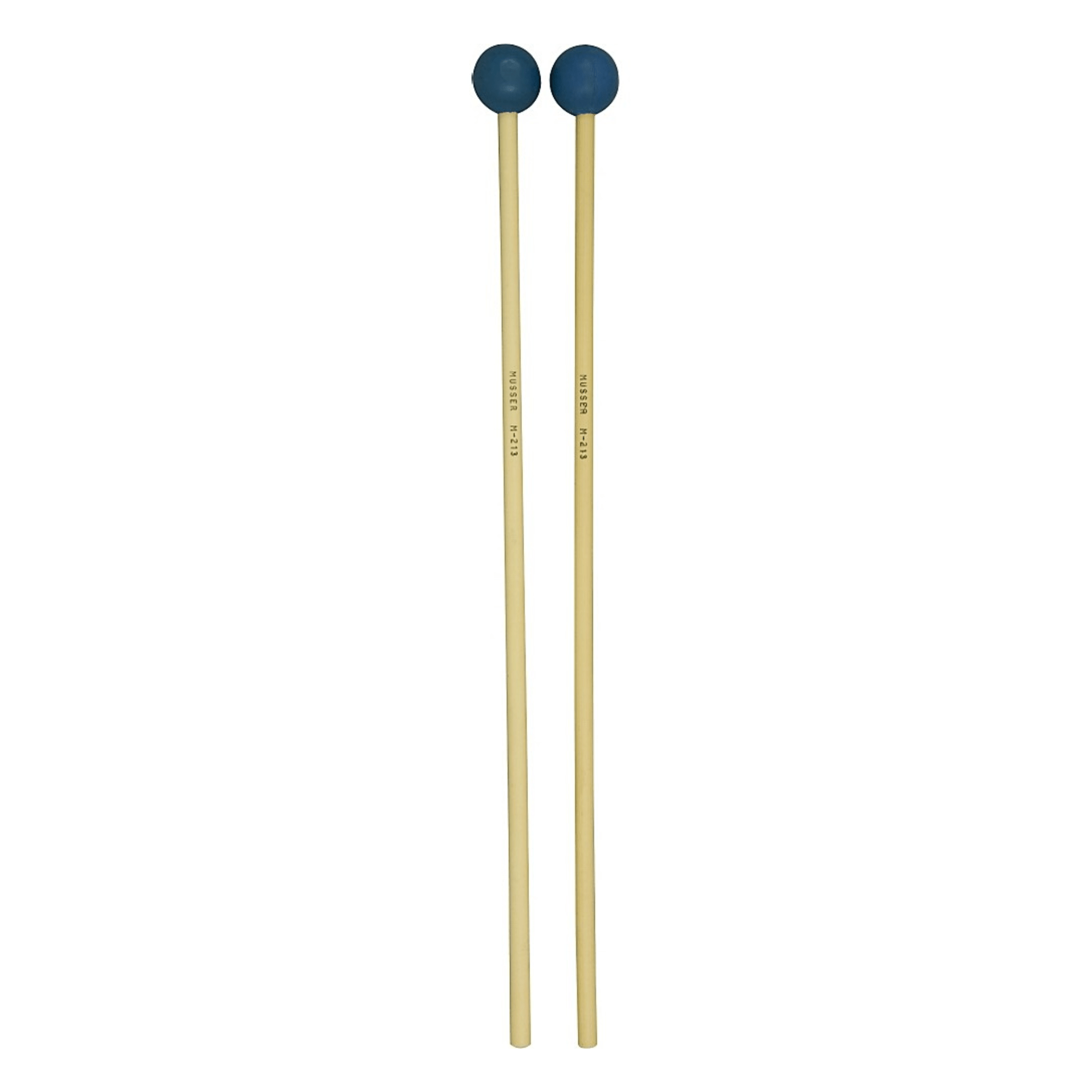 Musser Med Hard Blue Rubber Mallets M3 - Palen Music