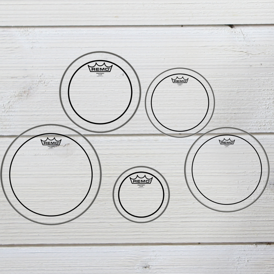 Remo Clear Pinstripe Marching ProPack Tenor Heads (6", 8", 10", 12", 13") #PP0120PS - Palen Music