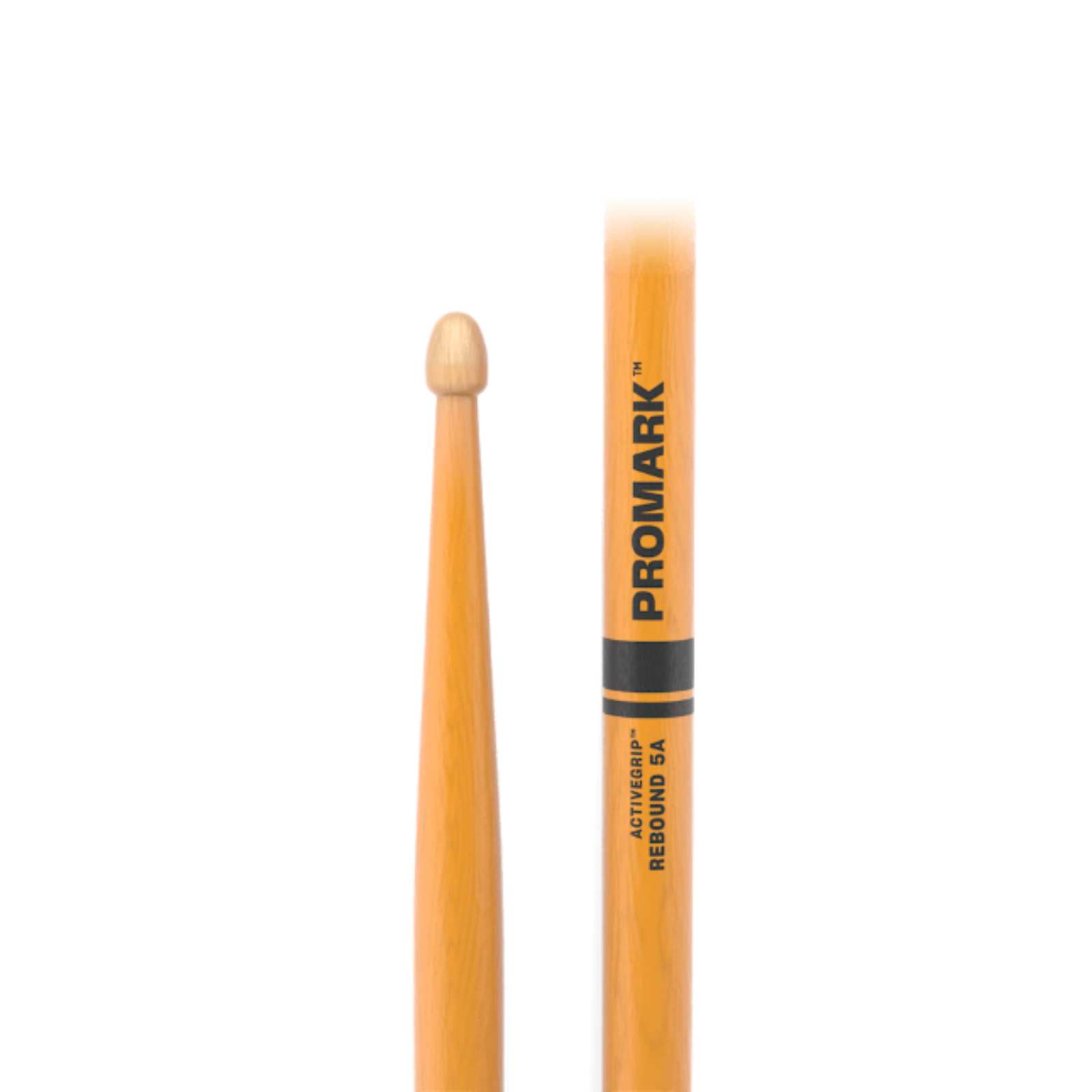 Promark Rebound 5A ActiveGrip Clear Hickory Drumsticks (Acorn Wood Tip) - Palen Music