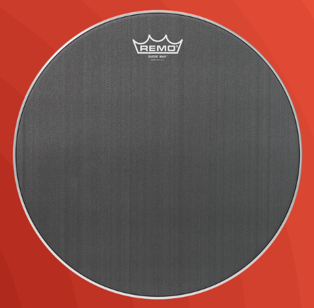 Remo 14" Suede Max Marching Snare Drum Head - Black- KS081400 - Palen Music