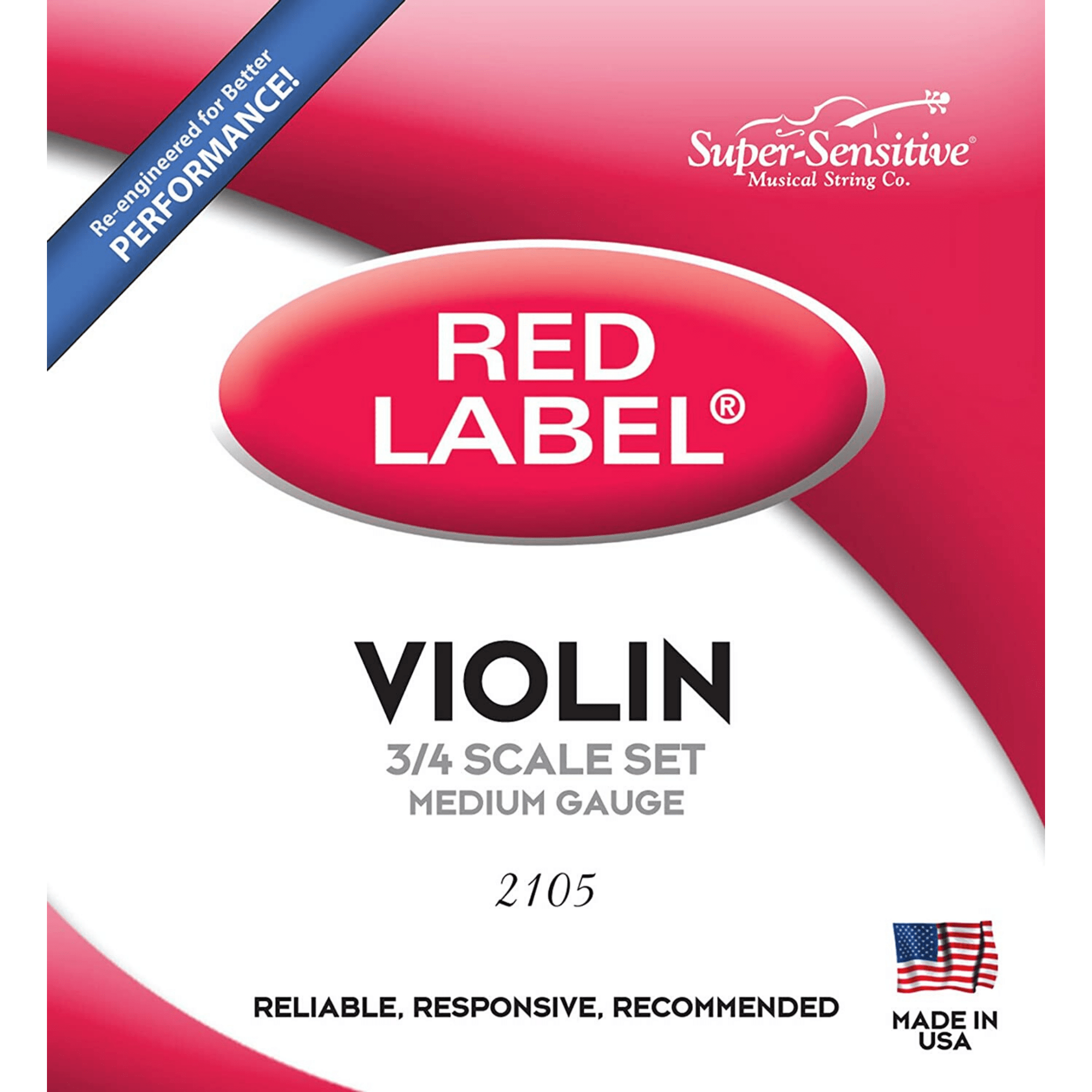 Super Sensitive 3/4 Violin String Set - Palen Music