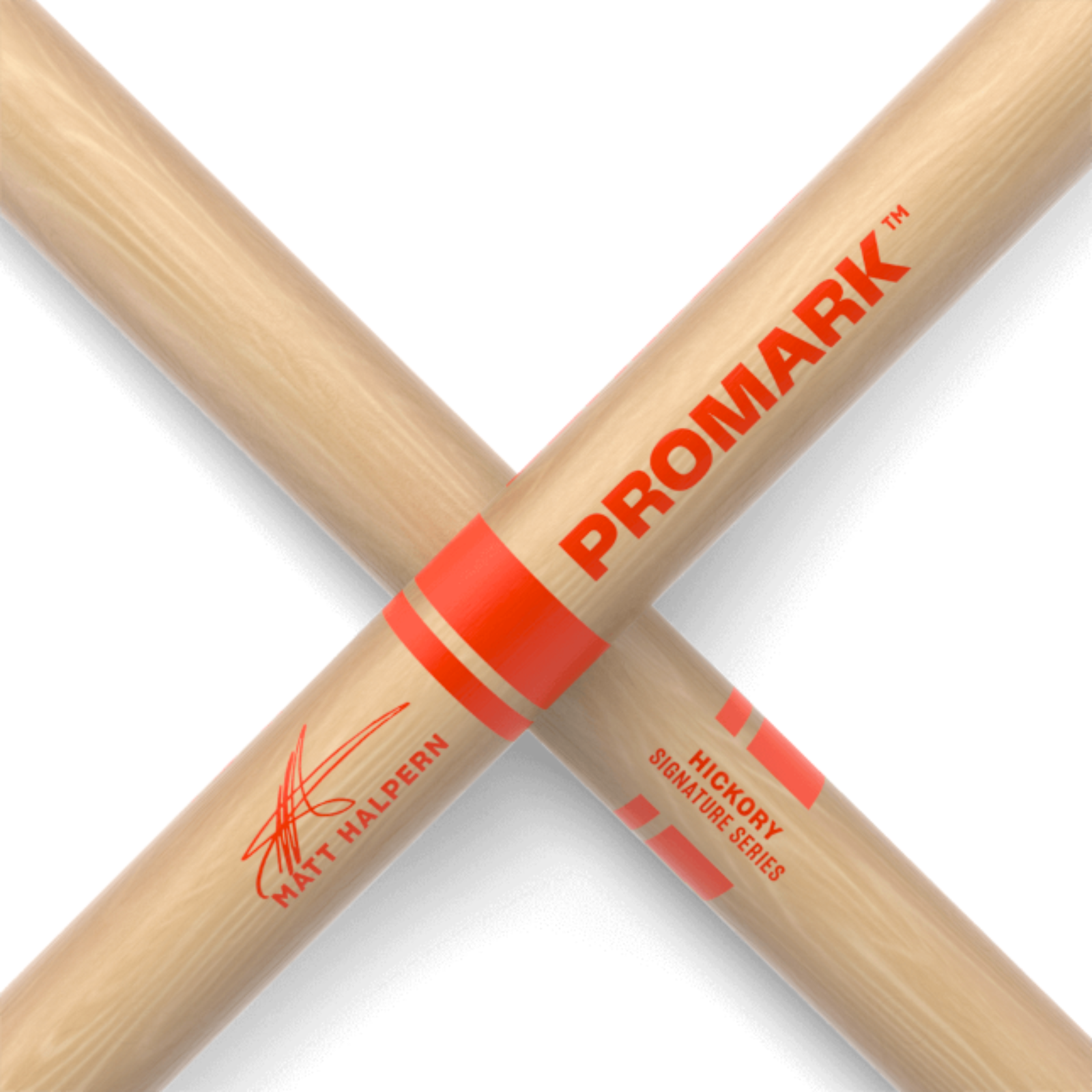 Promark Matt Halpern Hickory Drumsticks (Wood Tip) - Palen Music