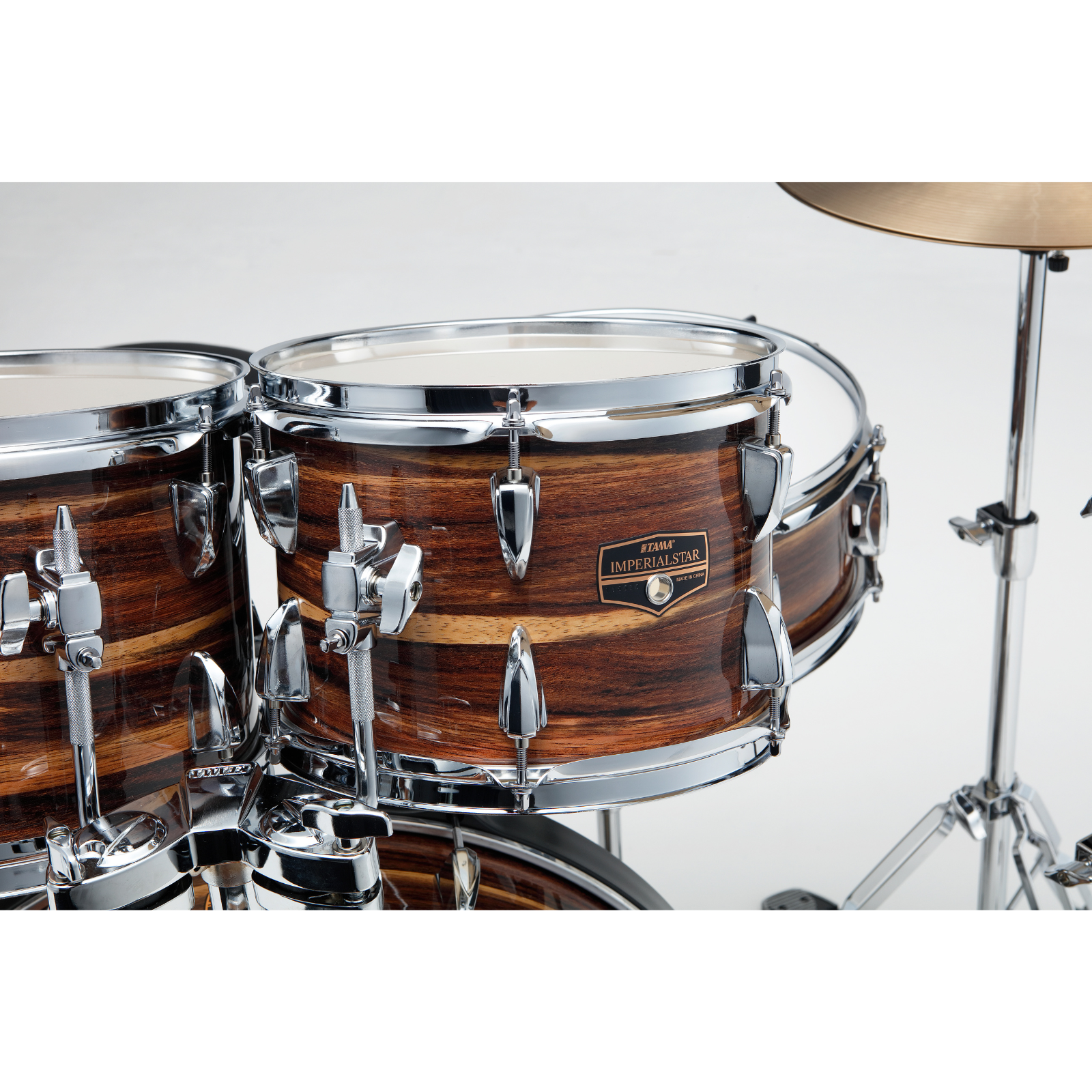 Tama Imperialstar IE62C 6-piece Complete Drum Set with Snare Drum and Meinl Cymbals (Coffee Teak Wrap) - Palen Music