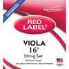 Super Sensitive Red Label 16" Viola String Set (Medium Tension) - Palen Music