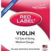 Super-Sensitive 2124 Red Label 1/2 Size Violin A String (Medium Tension) - Palen Music
