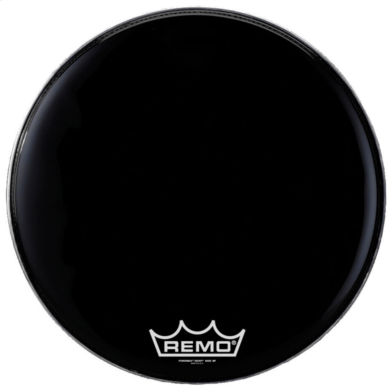 Remo 18" Powermax 2 Ebony Crimplock Marching Bass Drum Head - Palen Music