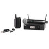 Shure GLXD124R+ Digital Wireless Combo Rackmount System with SM58 Capsule and WL185 Lavalier Microphone - Palen Music