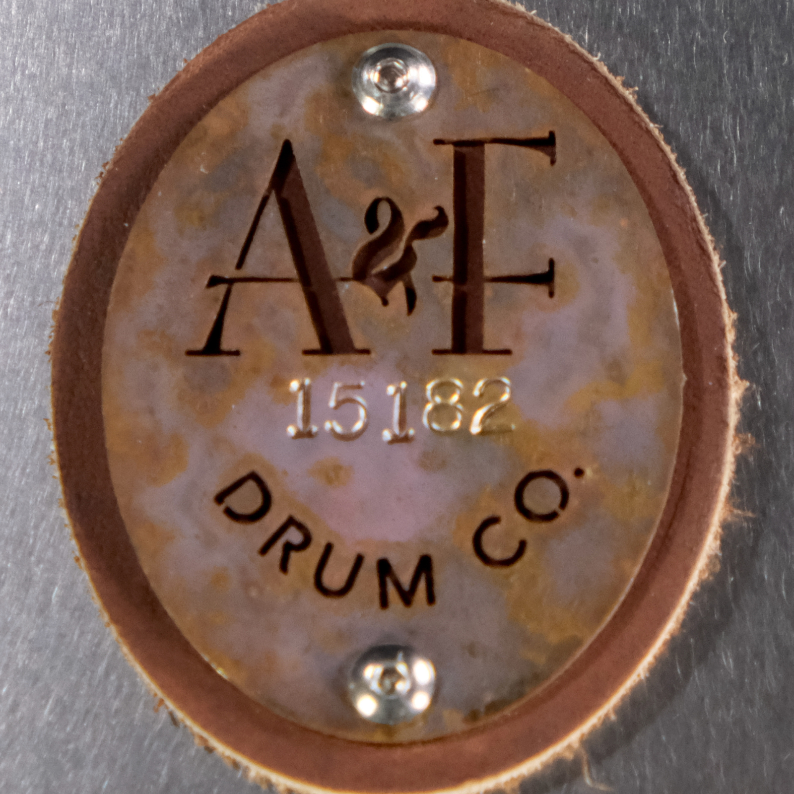 A&F Drum Company Raw Steel 3-Piece Shell Pack - Palen Music