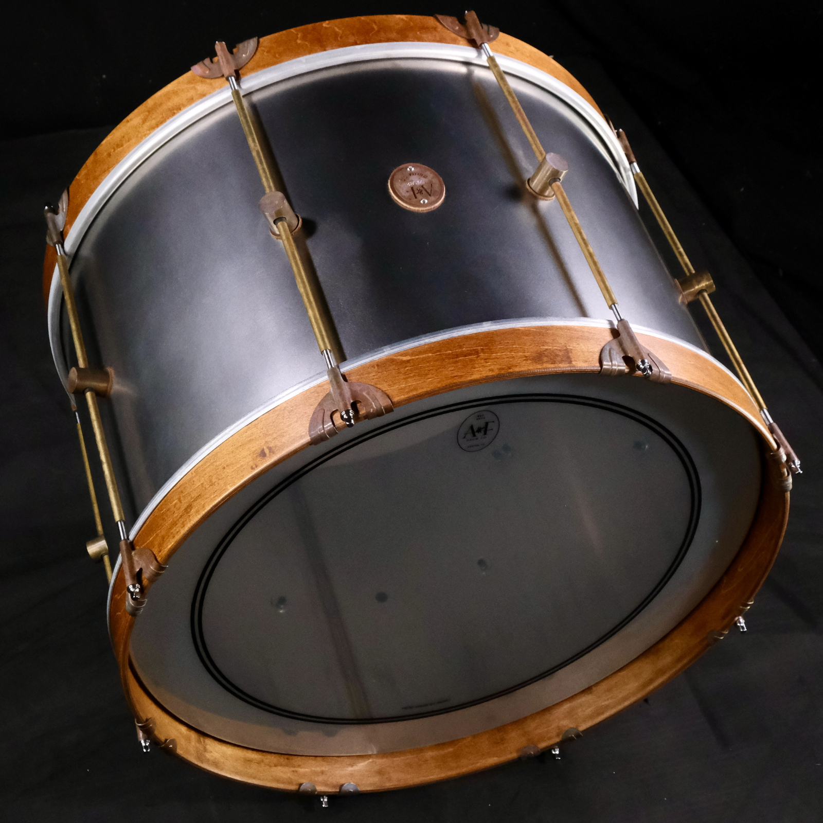 A&F Drum Company Raw Steel 3-Piece Shell Pack - Palen Music