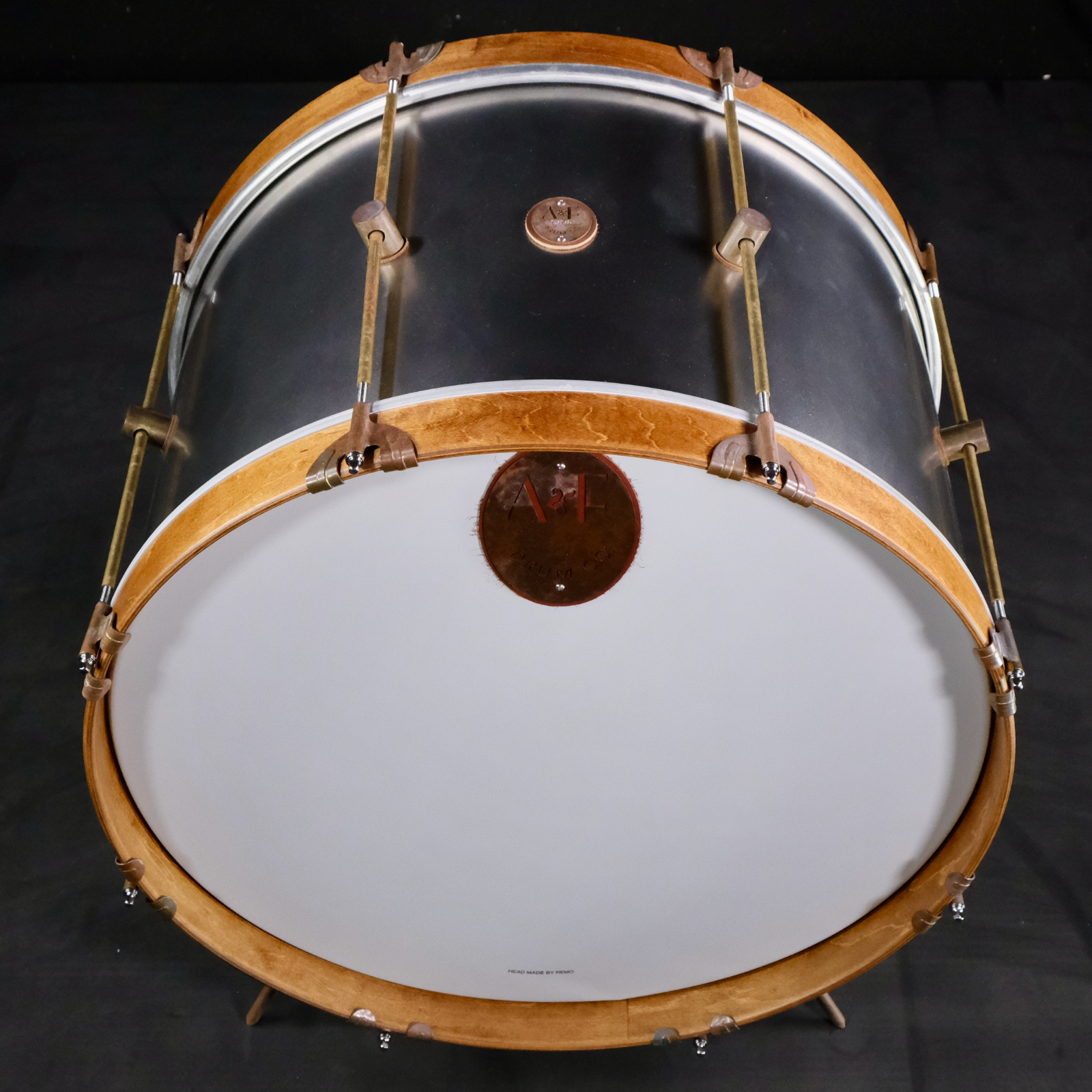 A&F Drum Company Raw Steel 3-Piece Shell Pack - Palen Music