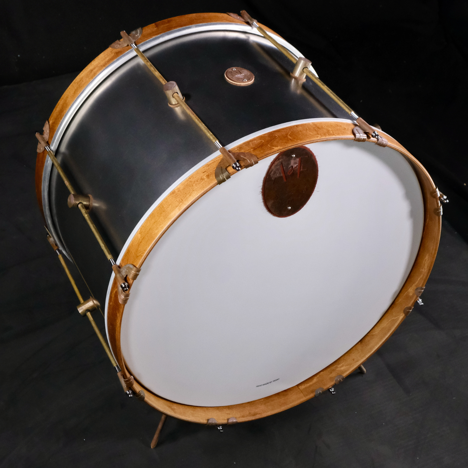 A&F Drum Company Raw Steel 3-Piece Shell Pack - Palen Music