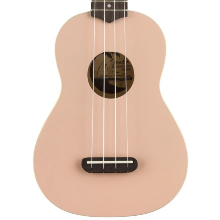 Fender Venice Soprano Uke - Shell Pink - Palen Music