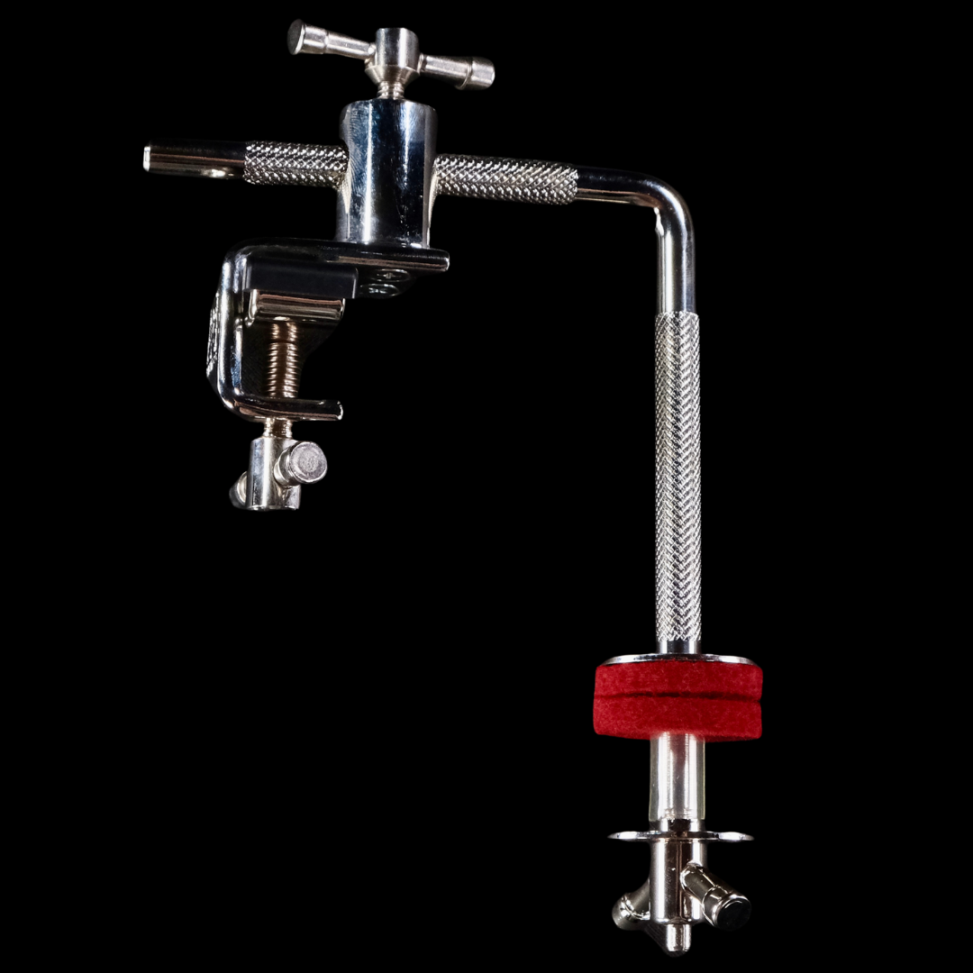 A&F Drum Company AHMCNLA Hoop Clamp with L-Arm - Nickel - Palen Music