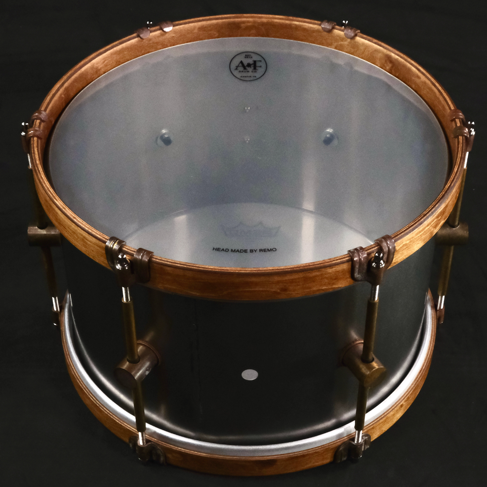 A&F Drum Company Raw Steel 3-Piece Shell Pack - Palen Music