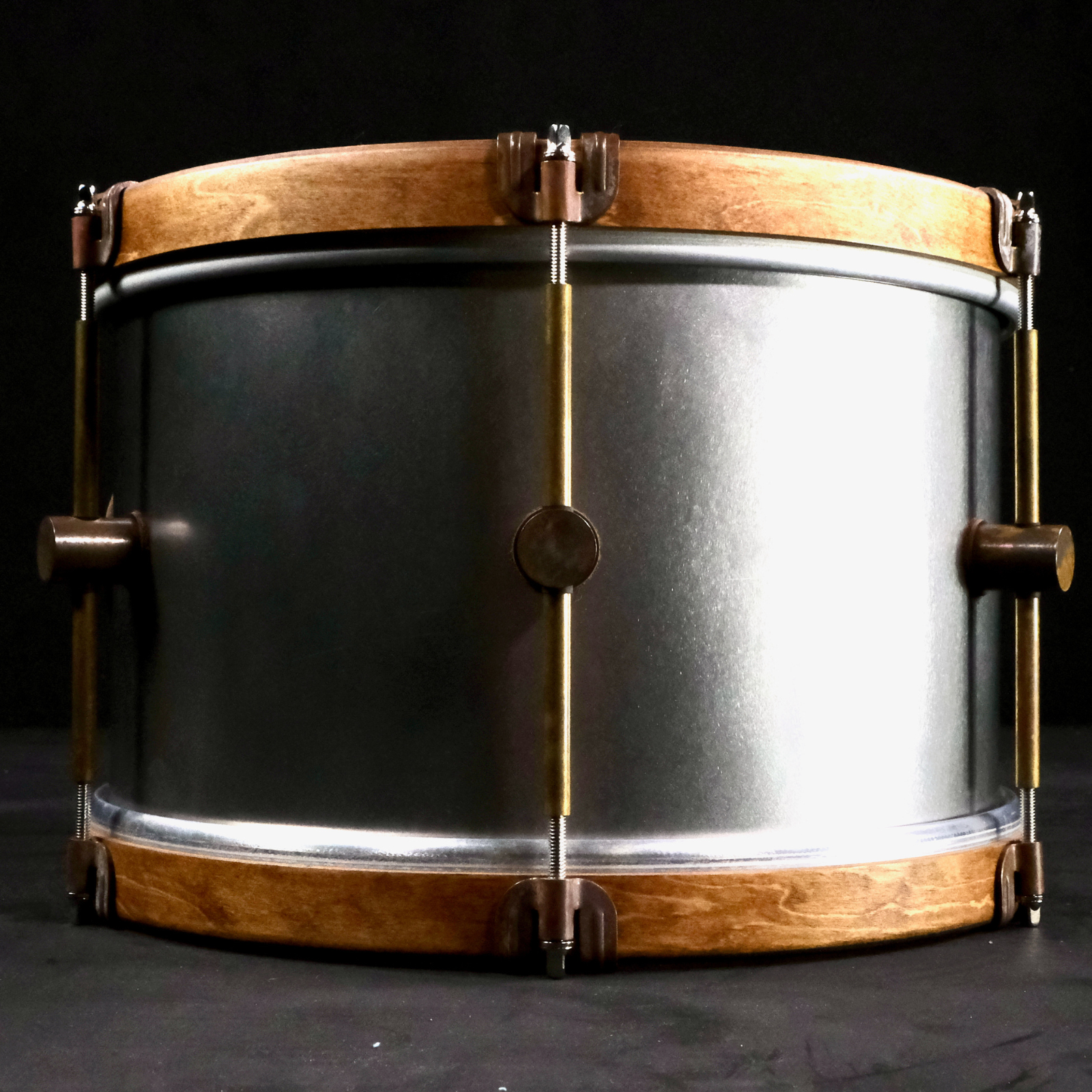 A&F Drum Company Raw Steel 3-Piece Shell Pack - Palen Music