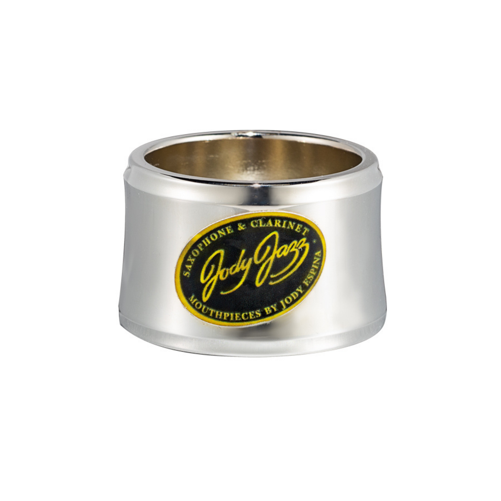 JodyJazz POWER RING Alto Saxophone Ligature with Cap MA1SC (Silver) - Palen Music