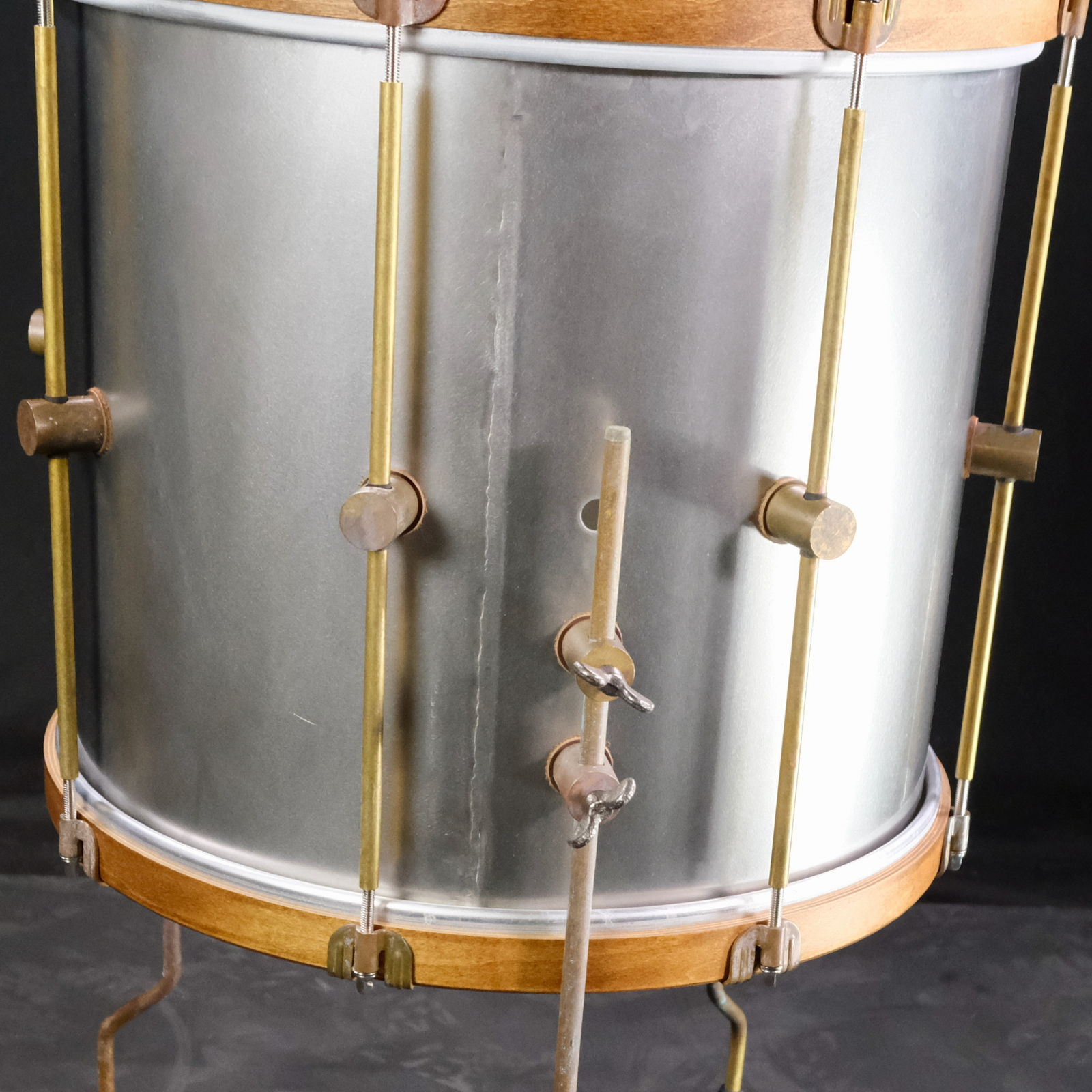 A&F Drum Company Raw Steel 3-Piece Shell Pack - Palen Music