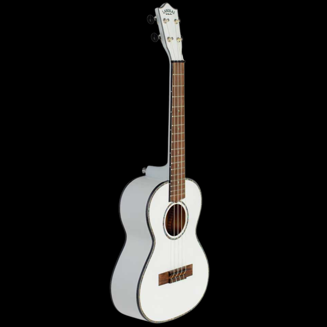 Lanikai JMS-AWT2 Julia Michaels Signature Tenor Ukulele - White Pearl - Palen Music