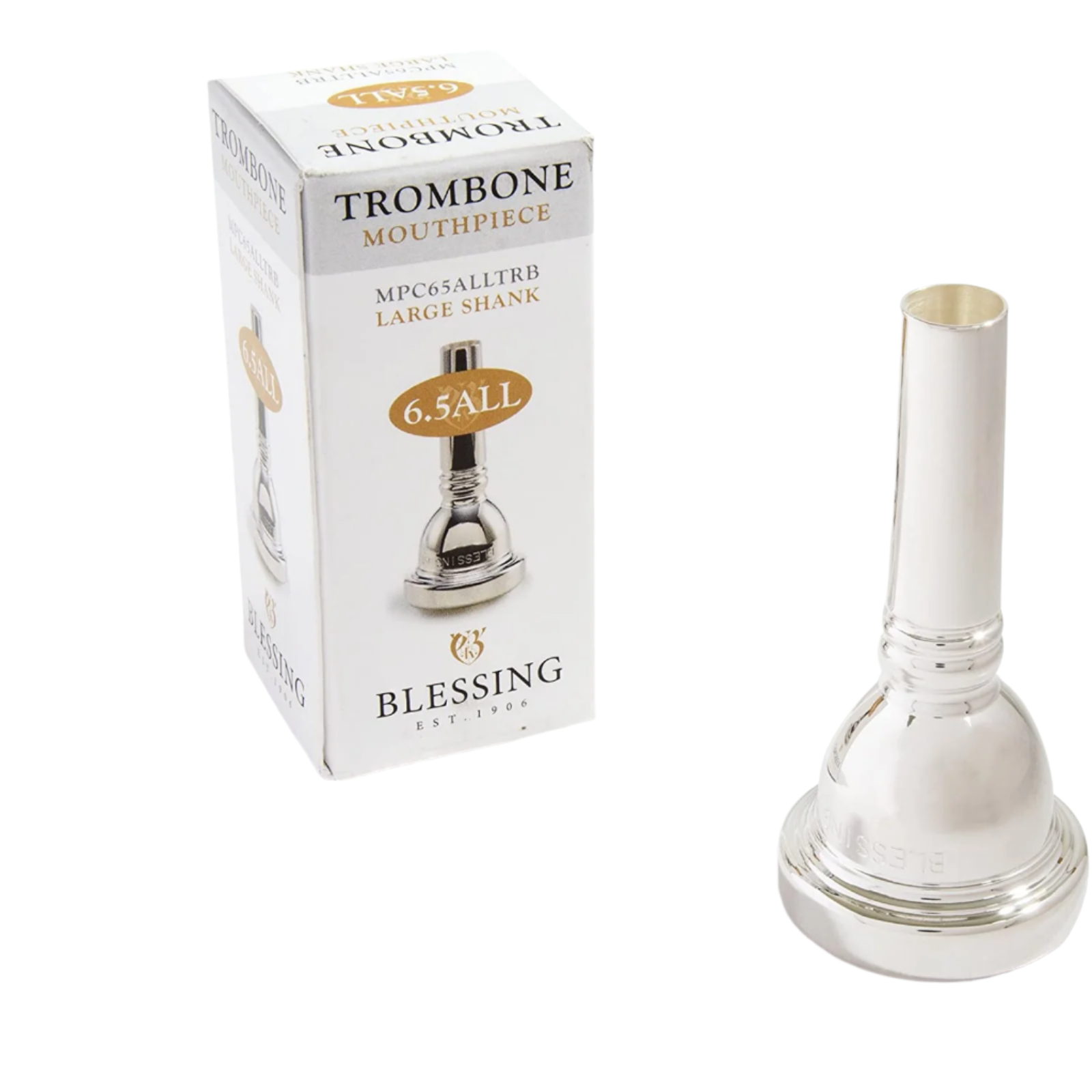 Blessing 6.5AL Trombone Mouthpiece - Large Shank - Palen Music