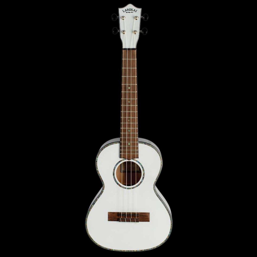 Lanikai JMS-AWT2 Julia Michaels Signature Tenor Ukulele - White Pearl - Palen Music