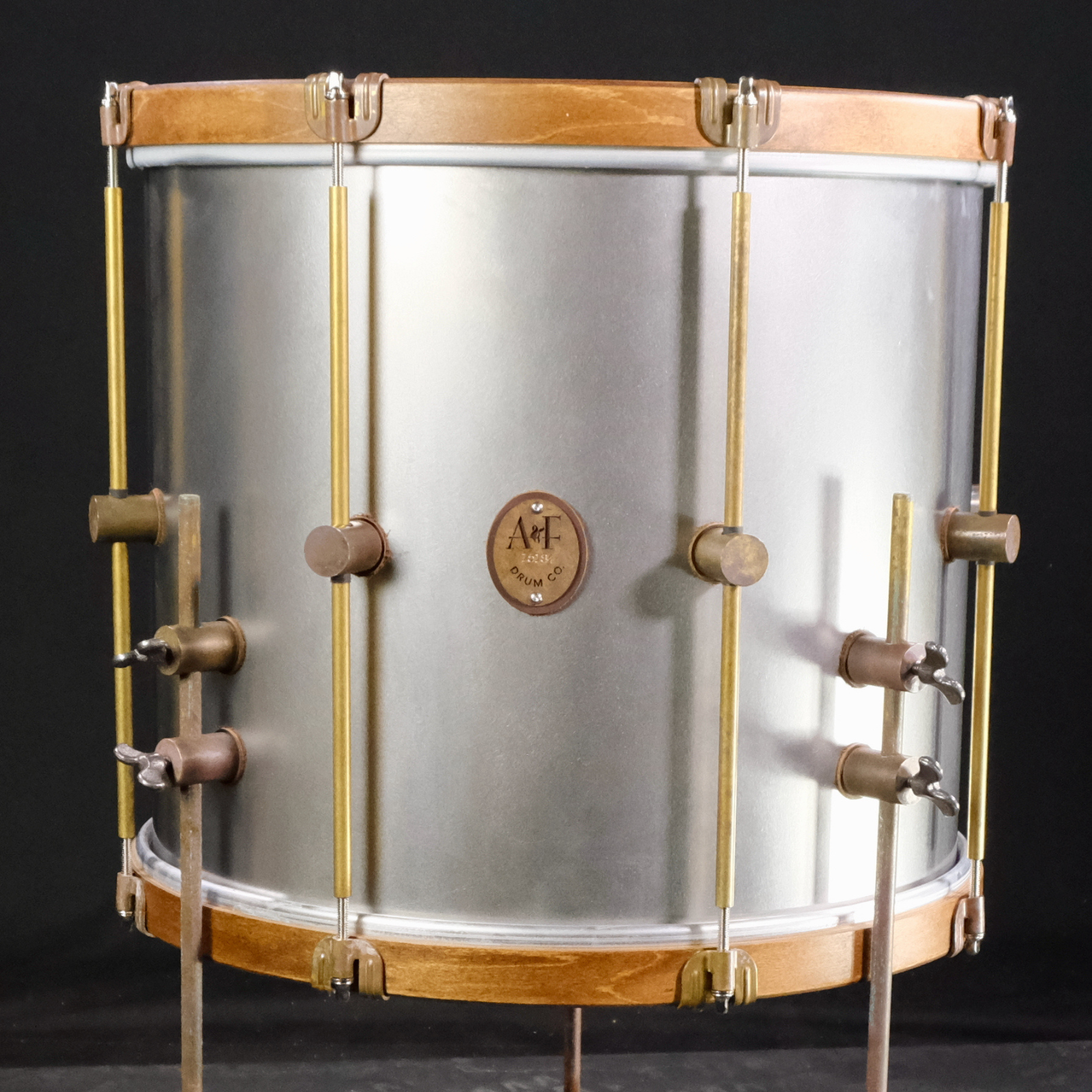 A&F Drum Company Raw Steel 3-Piece Shell Pack - Palen Music