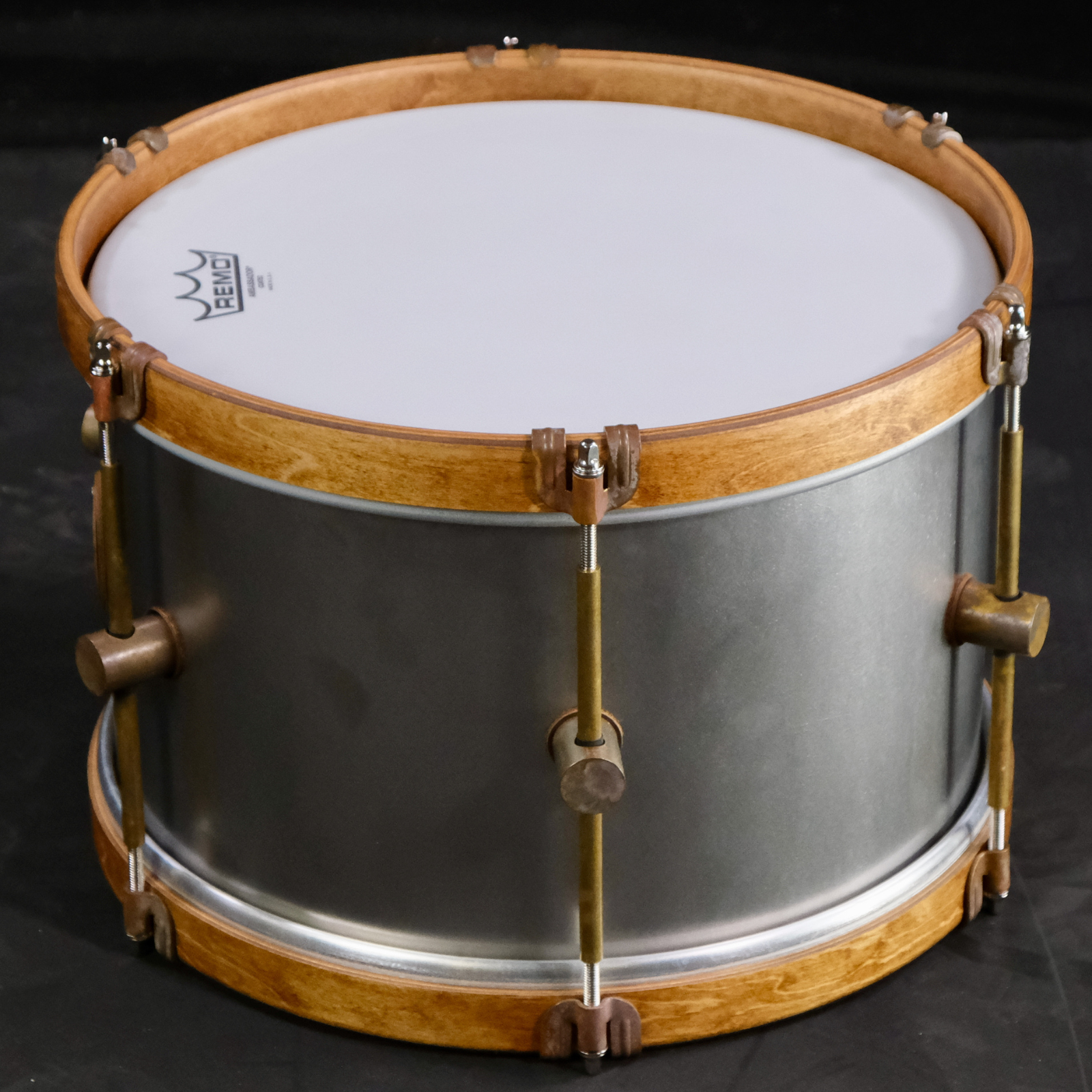 A&F Drum Company Raw Steel 3-Piece Shell Pack - Palen Music