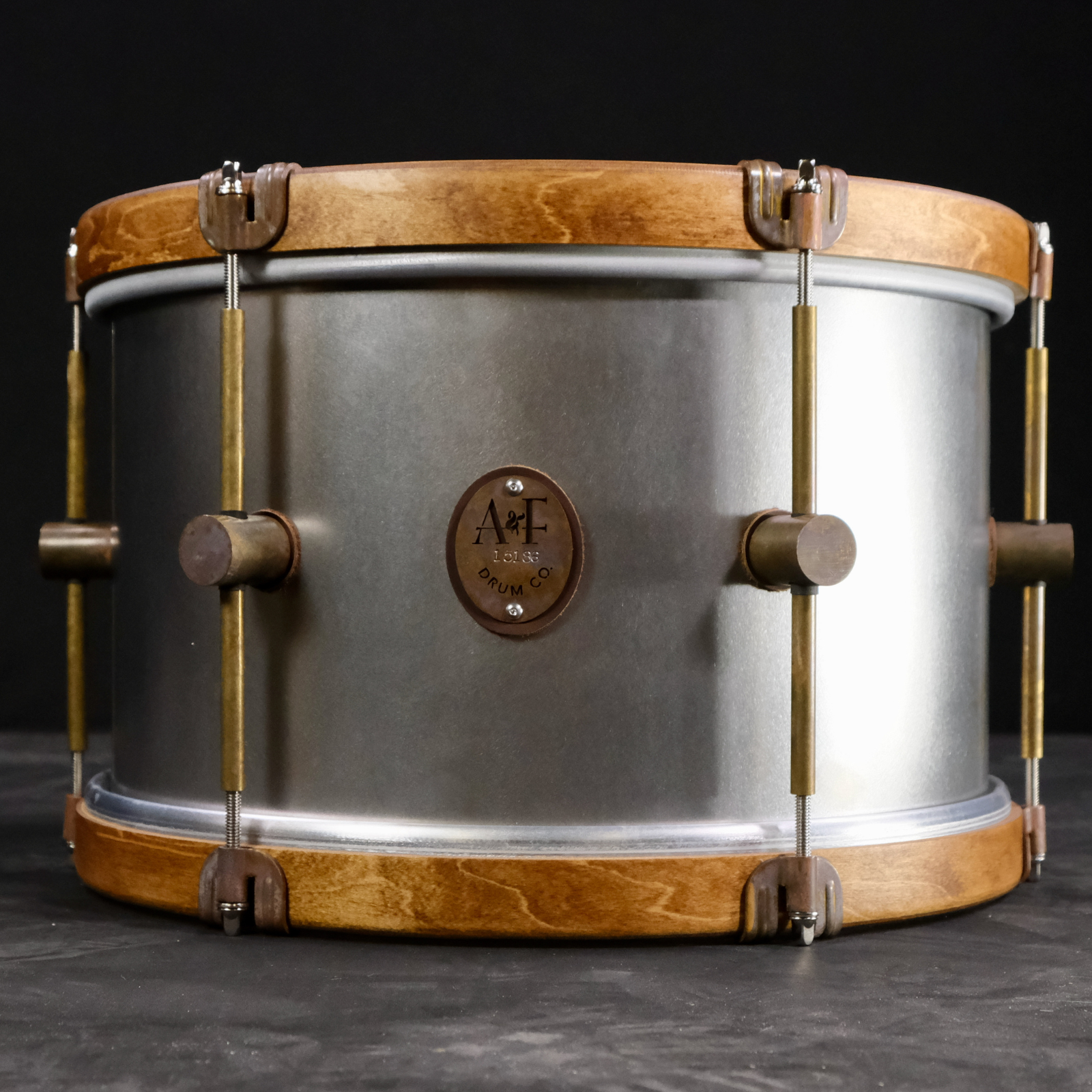 A&F Drum Company Raw Steel 3-Piece Shell Pack - Palen Music