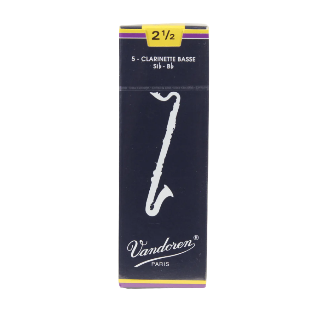 Vandoren CR1225 #2.5 Bass Clarinet Reeds - Box of 5 - Palen Music
