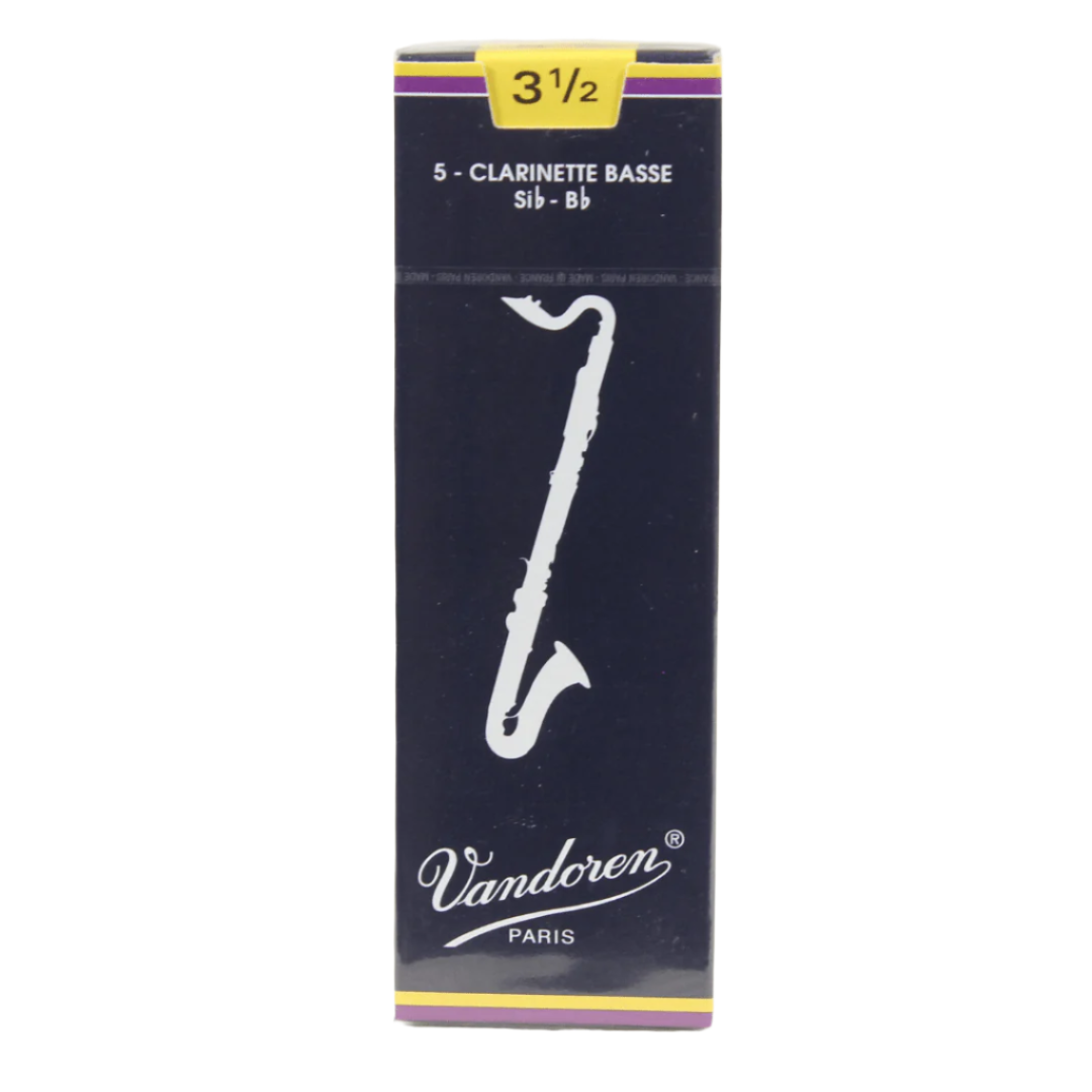 Vandoren CR1235 #3.5 Bass Clarinet Reeds - Box of 5 - Palen Music