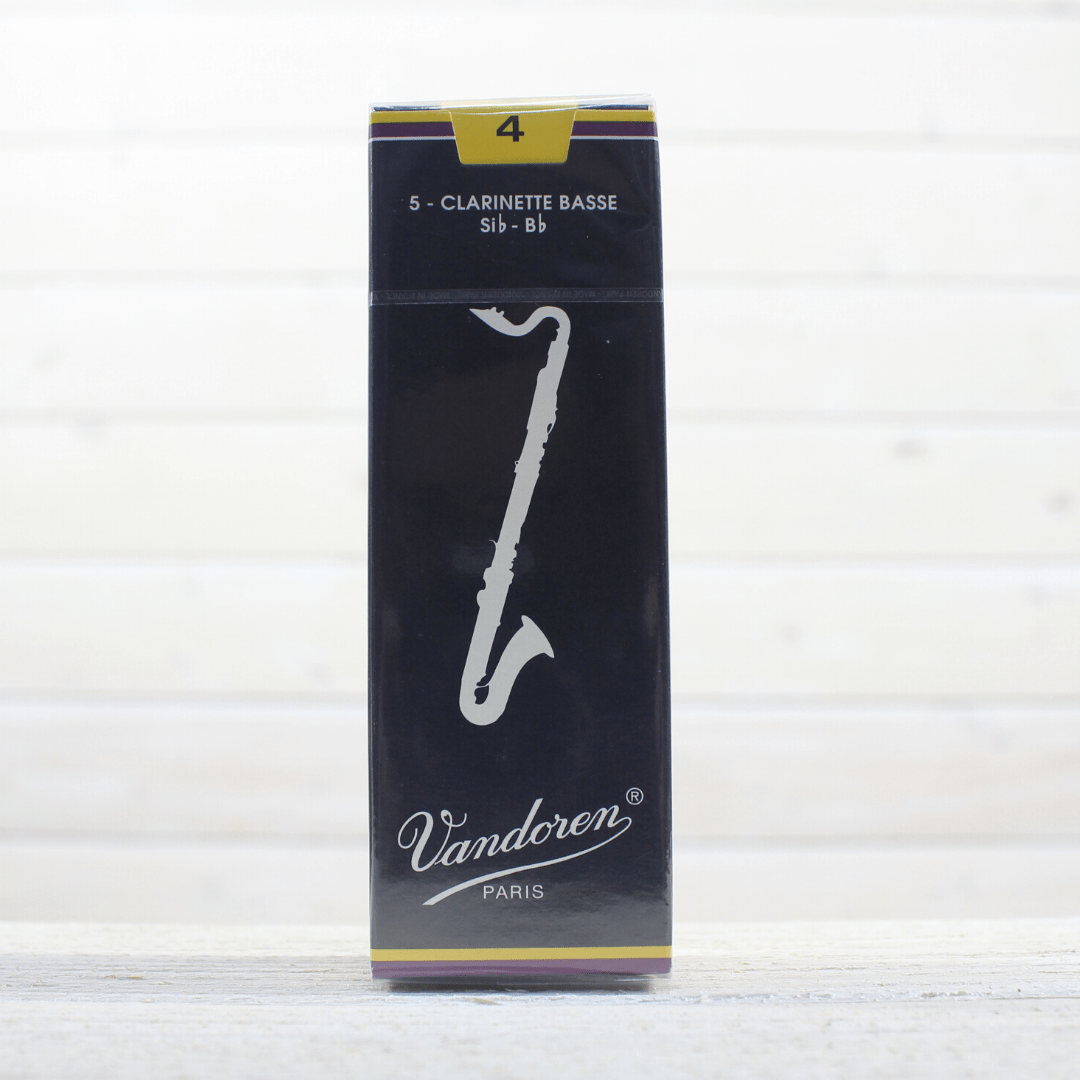 Vandoren CR124 #4 Bass Clarinet Reeds - Box of 5 - Palen Music