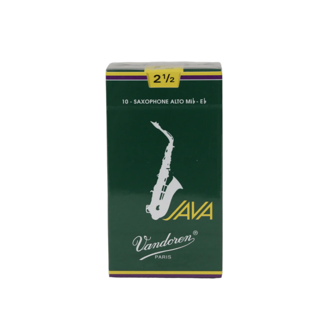 Vandoren Java #2.5 Alto Saxophone Reeds SR2625 - Box of 10 - Palen Music
