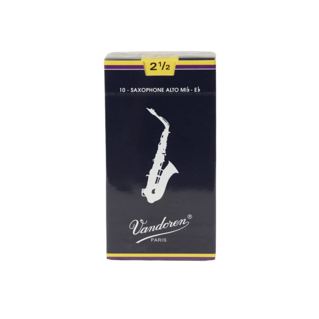 Vandoren SR2125 #2.5 Alto Sax Reeds - Box of 10 - Palen Music