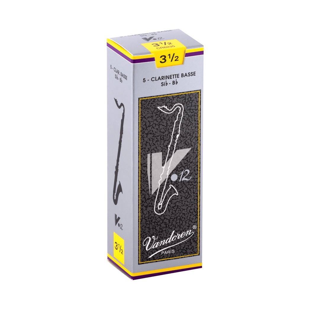 Vandoren V.12 #3.5 Bass Clarinet Reeds - Box of 5 - Palen Music