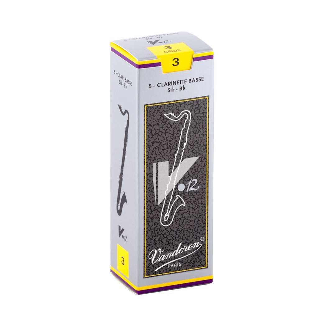 Vandoren V.12 #3 Bass Clarinet Reeds - Box of 5 - Palen Music