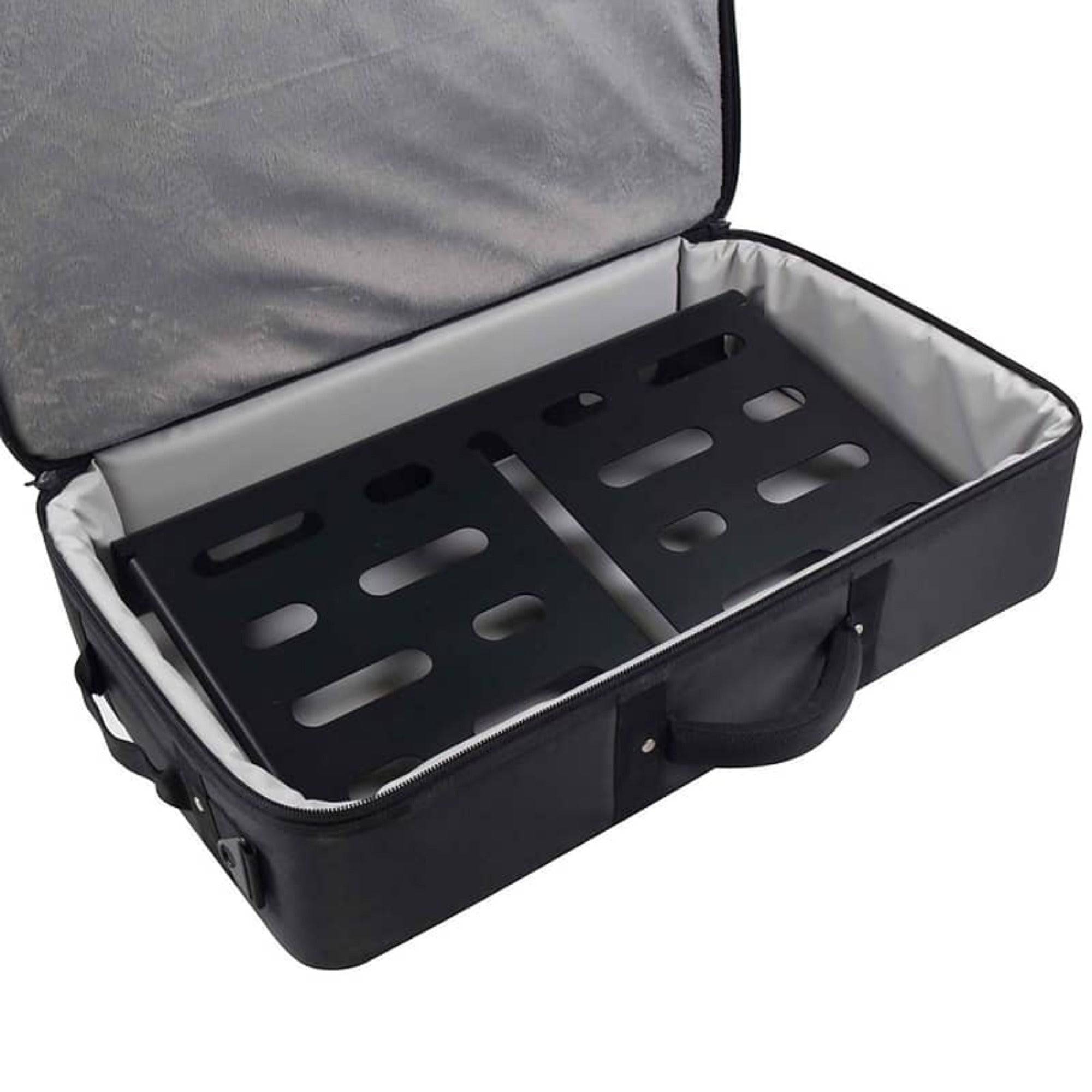 Mono Pedalboard Medium, Black and Tour Accessory Case 2.0, Black - Palen Music