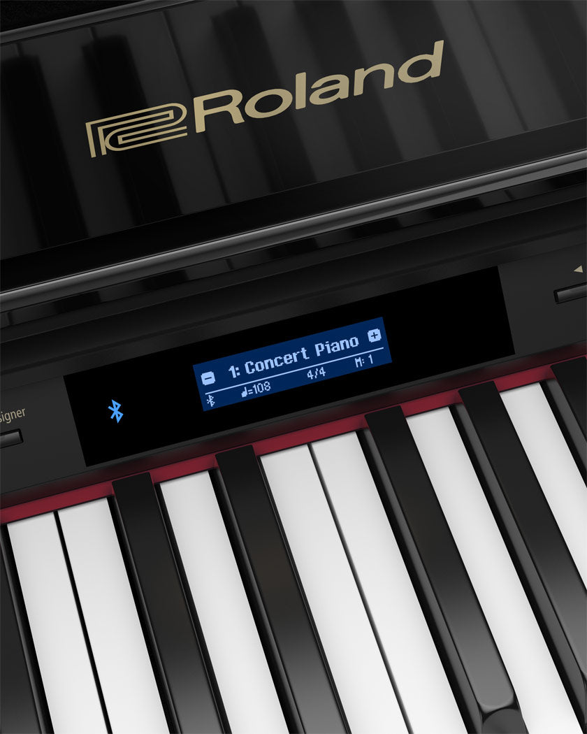 Roland GP607 Digital Grand Piano (Polished White) - Palen Music