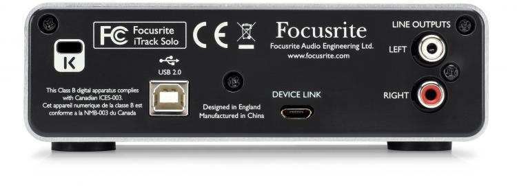 Focusrite iTrack Solo Lightning - ITRACKSOLOLIGHTNING - Palen Music