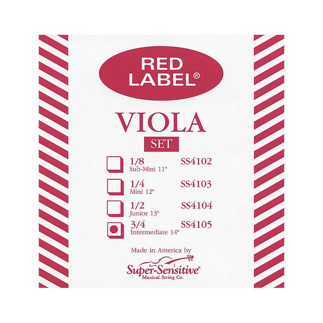 Super Sensitive 4105 3/4 Viola Strings Set - Palen Music