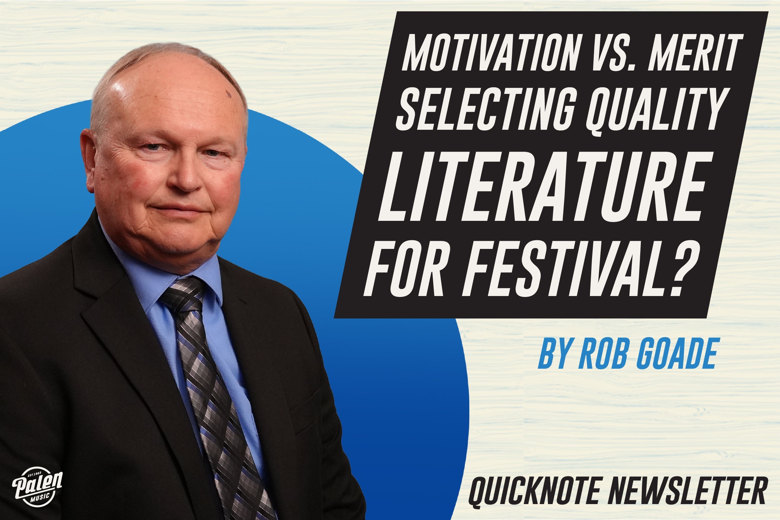 Motivation vs. Merit: Selecting Quality Literature for Festival