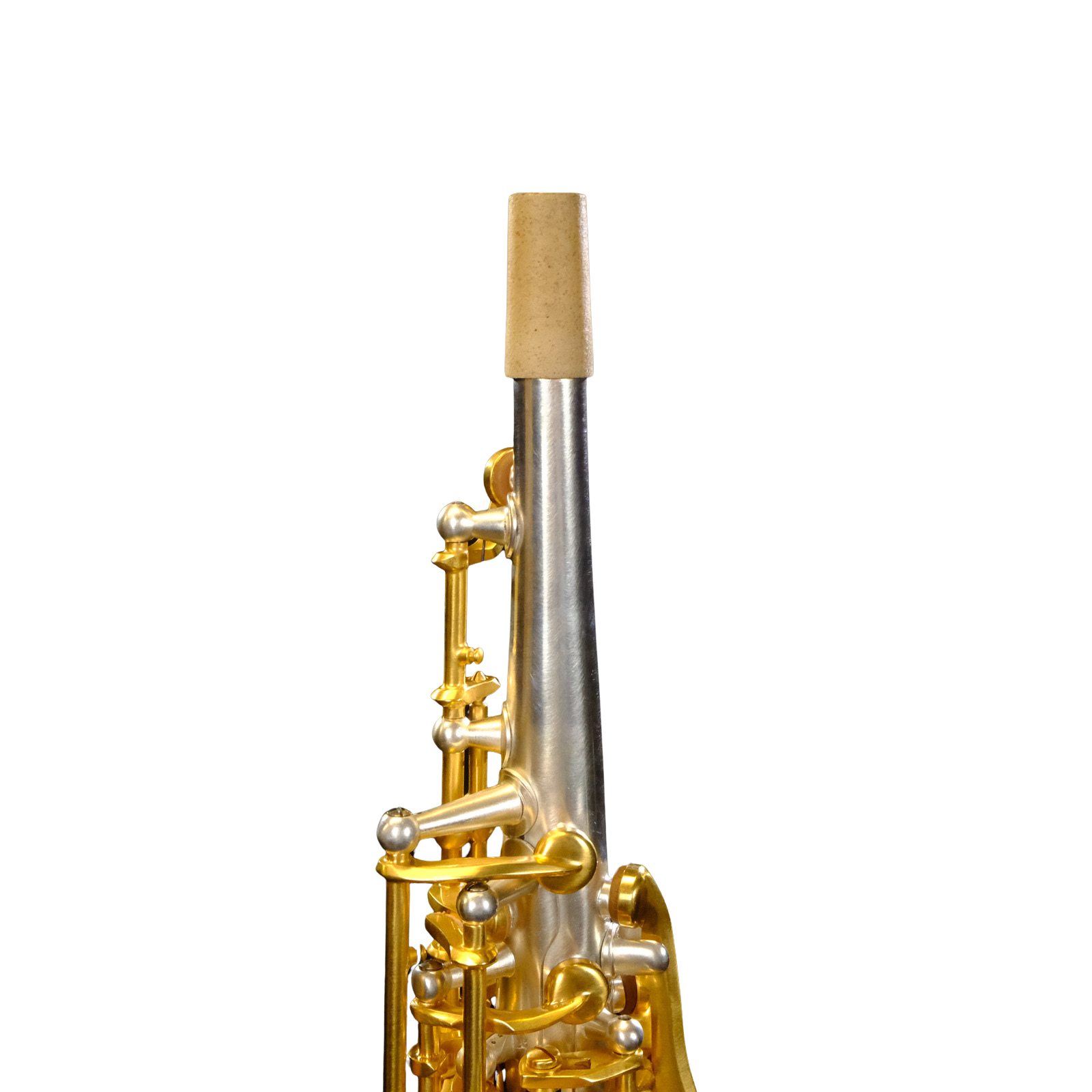 Rampone & Cazzani R1 Jazz Straight Soprano Saxophone - Silver and Gold - 2002/J/AUG