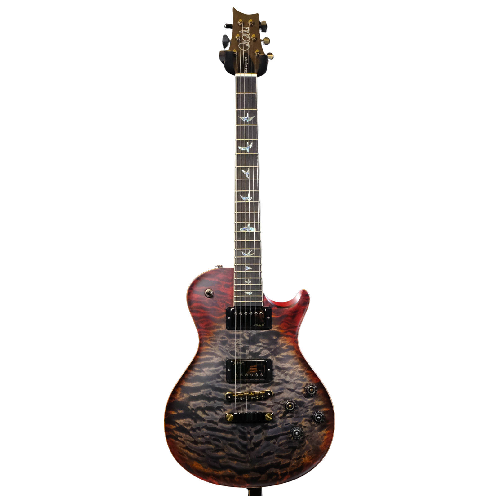 PRS Wood Library McCarty 594 Singlecut Quilted Maple - Charcoal Cherry Burst