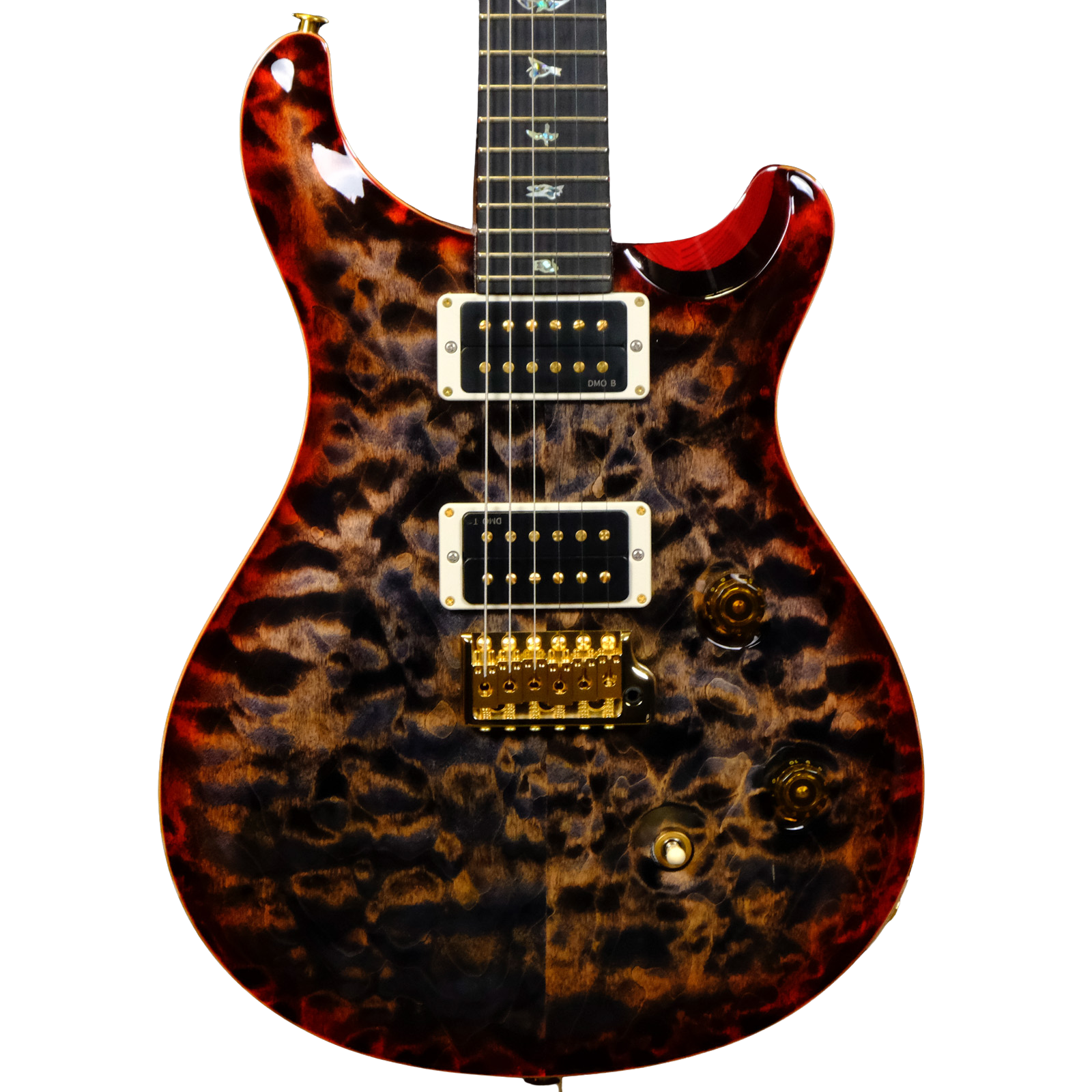 PRS Wood Library Custom 24 10-Top Quilt - Burnt Maple Leaf