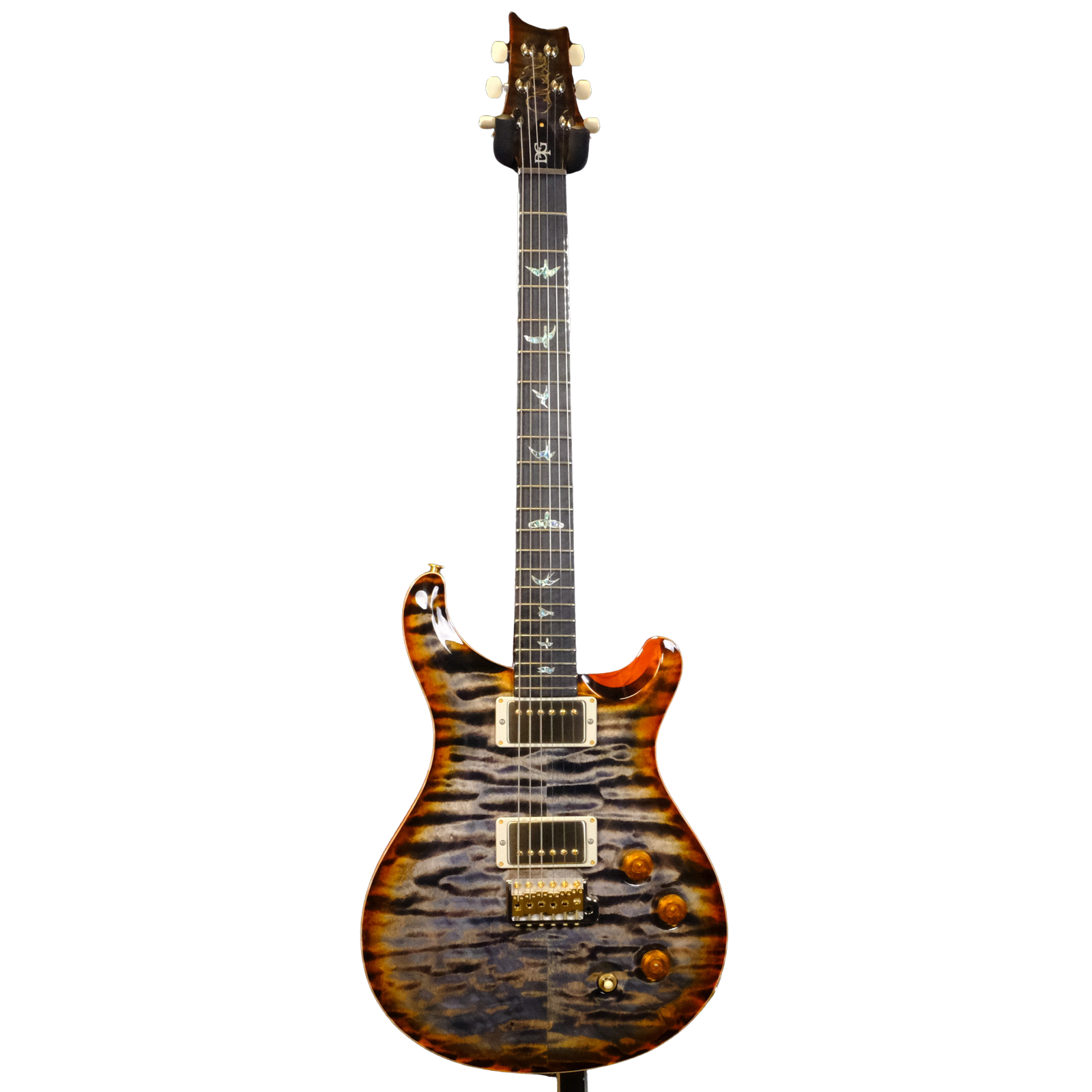 PRS Wood Library DGT Quilted Maple - Burnt Maple Leaf with Stained Neck