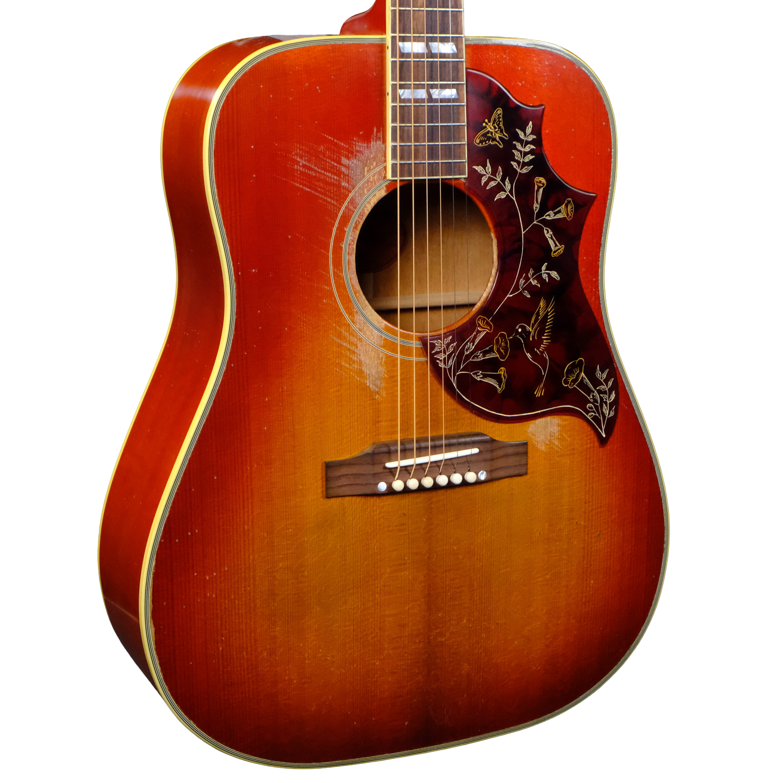 Gibson Custom 1960 Hummingbird Heavy Aged - Washed Cherry Sunburst