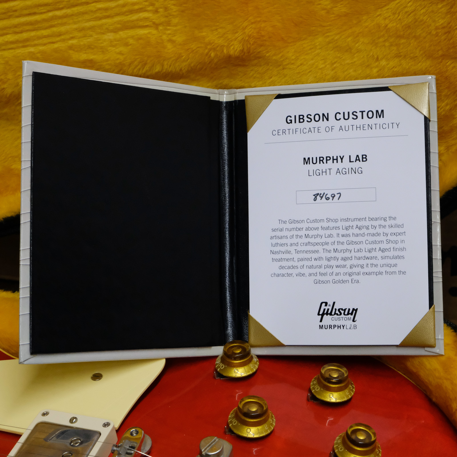 Used Gibson Custom Shop M2M 1958 Les Paul Standard - Sweet Cherry Red