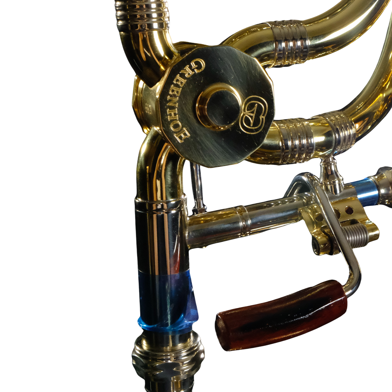 Greenhoe Tenor Trombone w/F Attachment - Gold Brass - GB4-1G