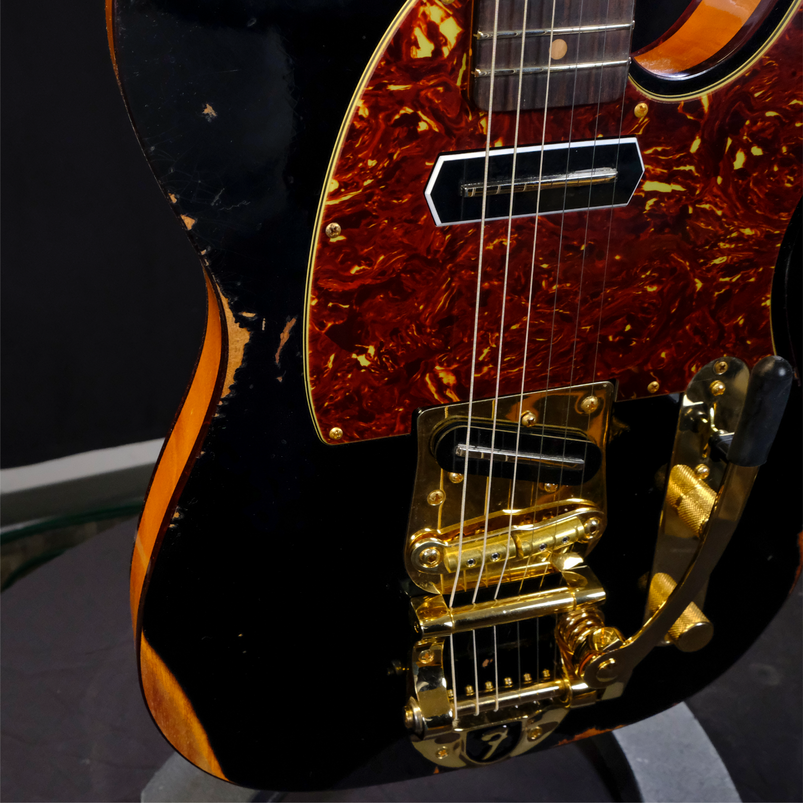 Fender Custom Shop Limited Edition Bow Tie Telecaster Custom Relic - Black